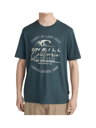 T-Shirt Vert Homme O'Neill Cali Wave 1