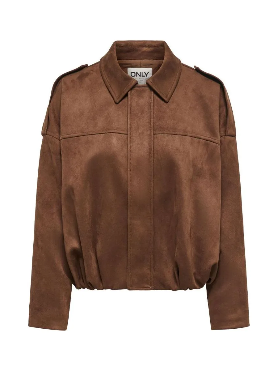 Veste en Suédine Marron Femme Only Amber 4