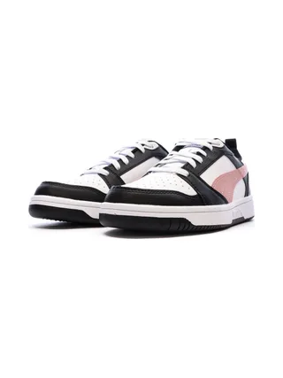 Baskets Blanc/Rose Femme Puma Rebound V6 Low 6