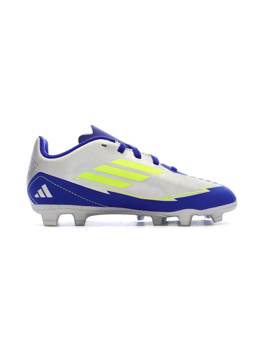 Chaussures de football Bleu/Gris Argent Garçon Adidas F50 Club 3