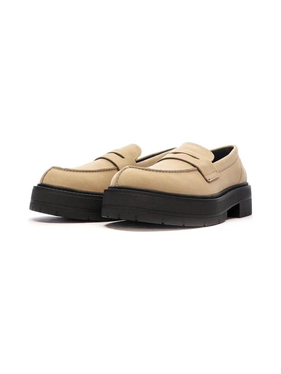 Mocassins Beige/Noir Femme Geox Spherica 7