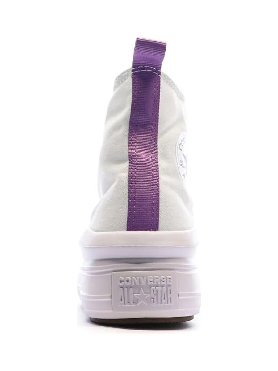 Baskets Blanches/Violettes Femme Converse All Star Move 3