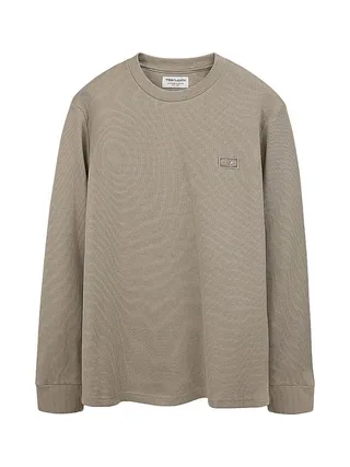 Pull Beige Foncé Homme Teddy Smith Waffle 1