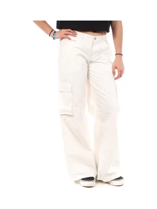 Pantalon fluide Blanc Femme Jennyfer PLOUF 1