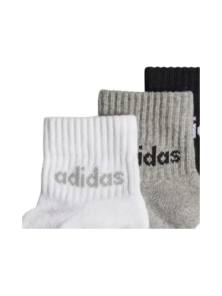 X3 Paires de chaussettes Noires/Grises/Blanches Garçon Adidas IV 2