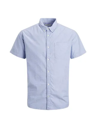 Chemisette Bleu Clair Homme Jack & Jones Hoxford Shirt 1