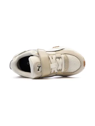Baskets Beige/Blanches Garçon Puma Wild 4