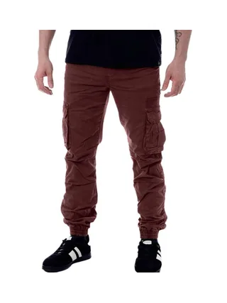 Pantalon Cargo Bordeaux Homme Paname Brothers Carlos 1