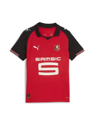 STADE RENNAIS Maillot de Football Rouge/Noir Garçon Puma 25/26 1