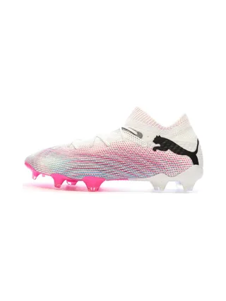 Chaussures de foot Blanches/Roses Homme Puma Future 7 Ultimate 1