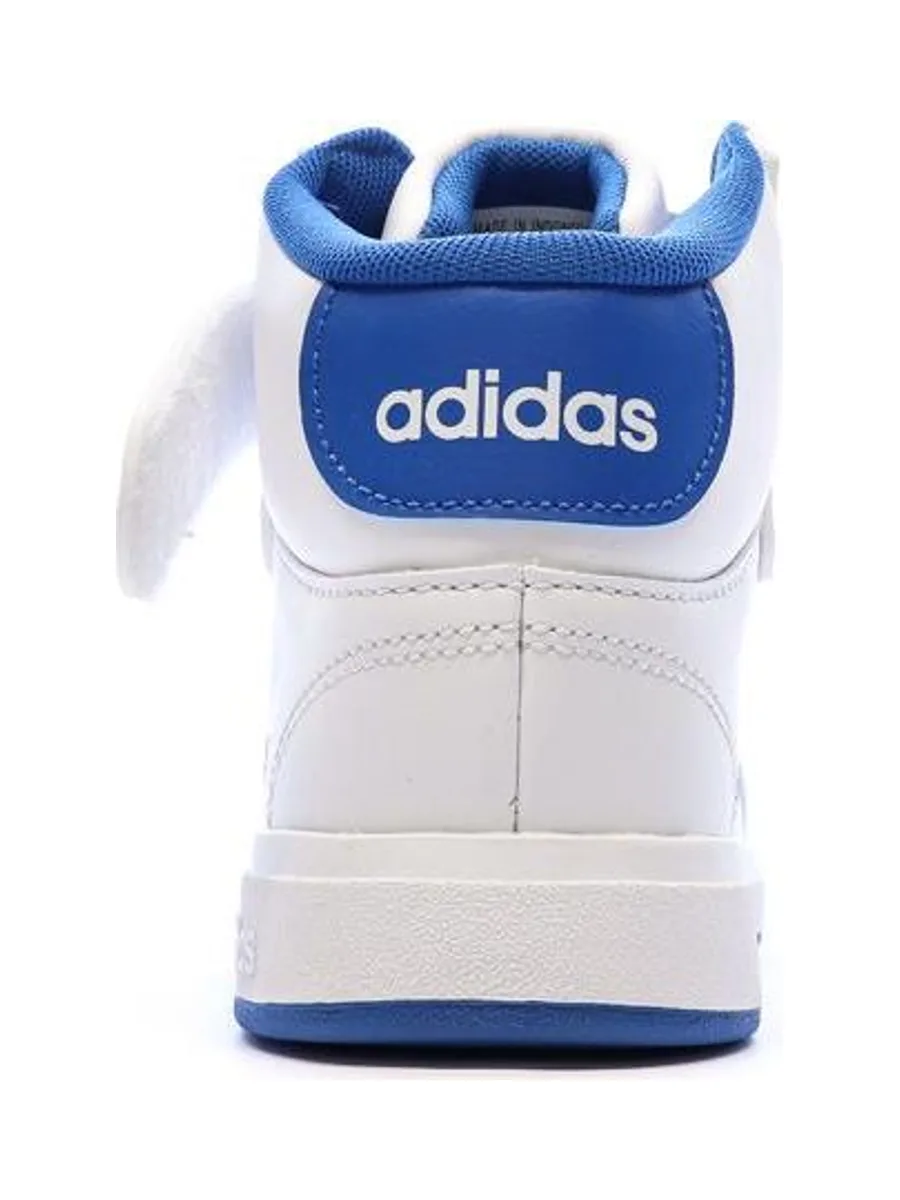 Baskets Blanche/Bleu Garçon Adidas Grand Court Mid K 3