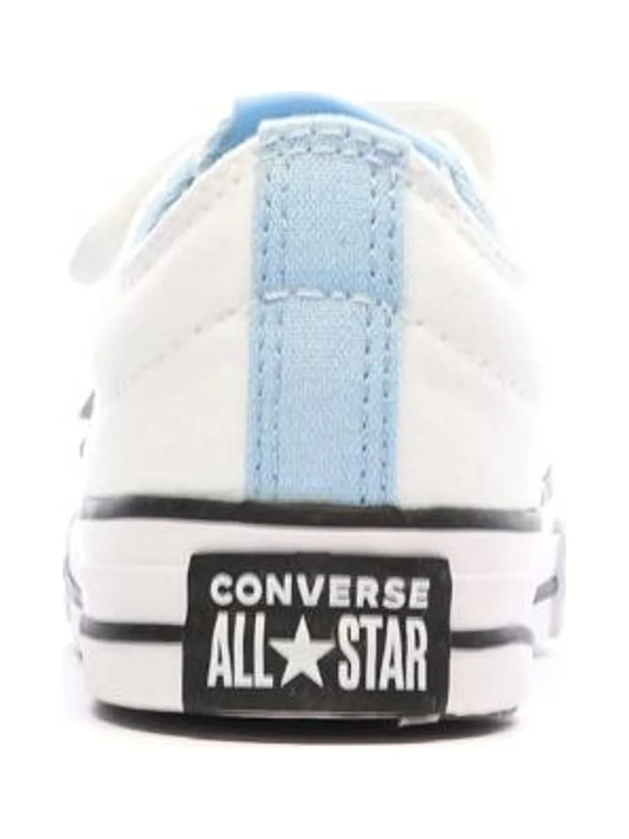 Baskets Blanches/Bleu Garçon Converse Star Player 76 Easy 4