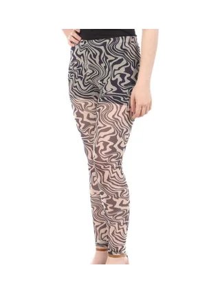 Legging à Imprimés Noir/Écru Vero Moda Lia 1