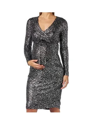 Robe de Grossesse Noir Femme Mamalicious Melin 1