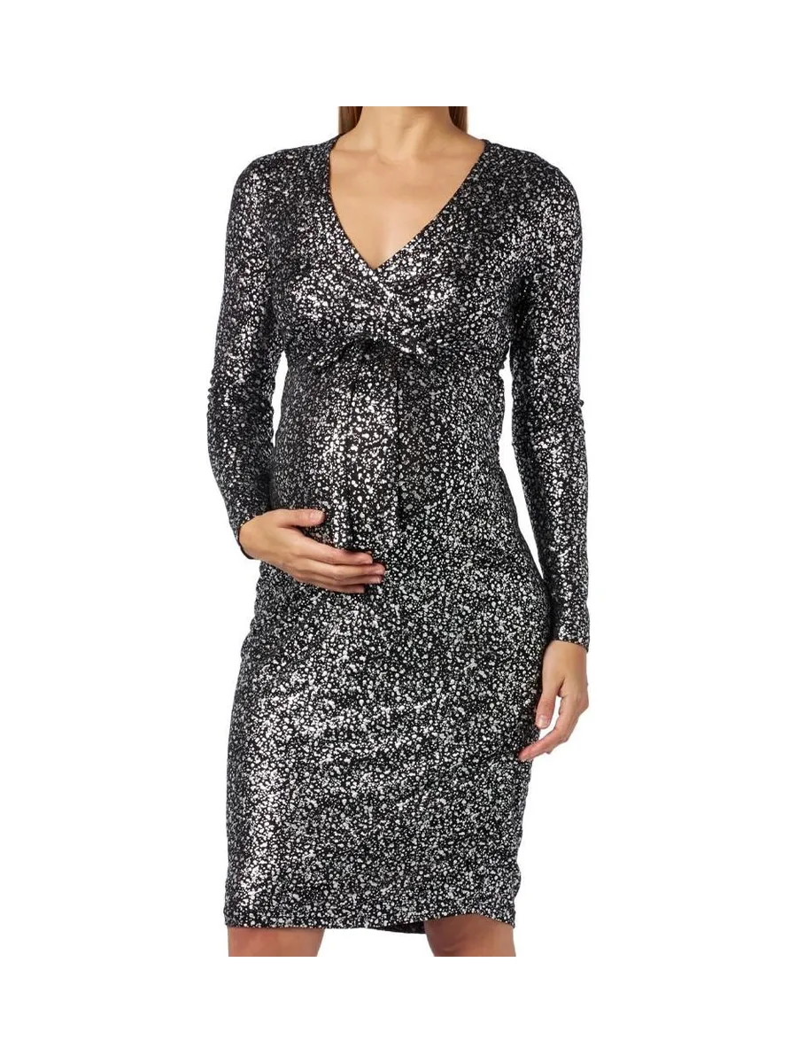 Robe de Grossesse Noir Femme Mamalicious Melin 2