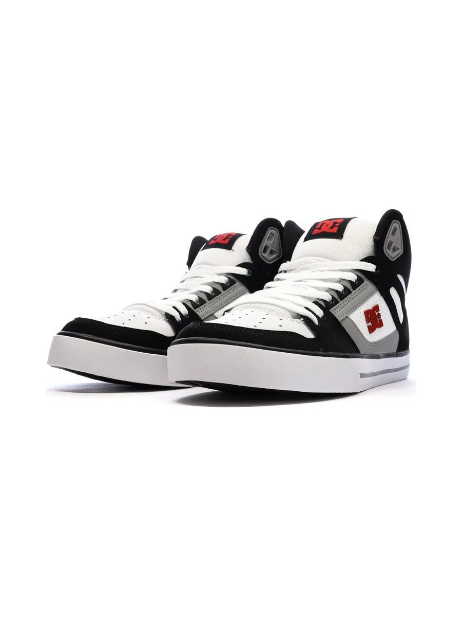 Baskets Blanches/Noir Homme Dc shoes Pure High 7