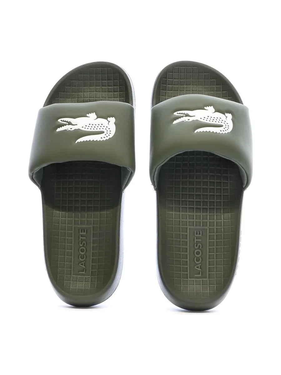 Claquettes Kaki Homme Lacoste Serve Slide 1.0 4