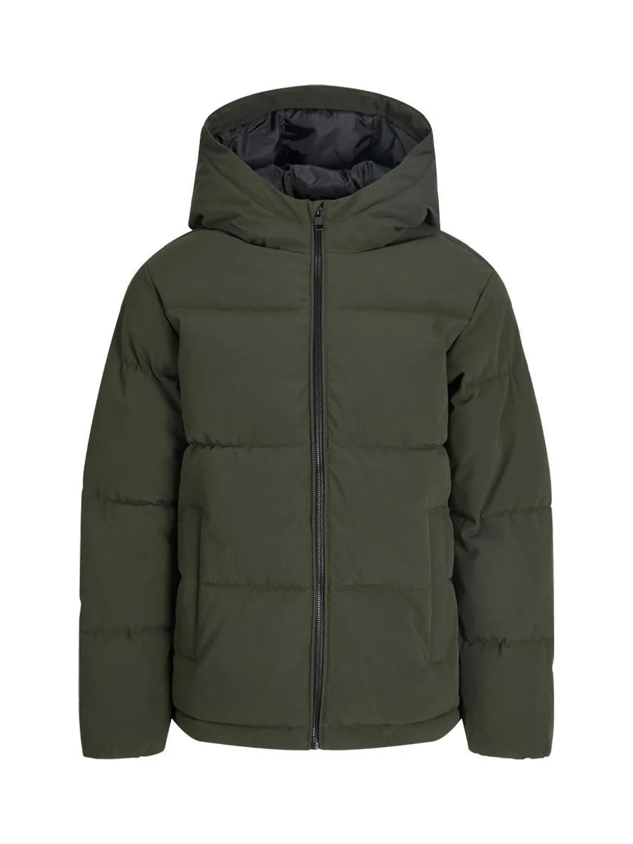 Doudoune à capuche junior kaki Jack & Jones Galaxy Puffer 3