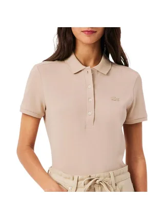 Polo Beige Femme Lacoste Polo L.12 1