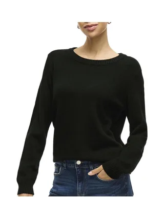 Pull Noir Mat Femme Vila Viril 1