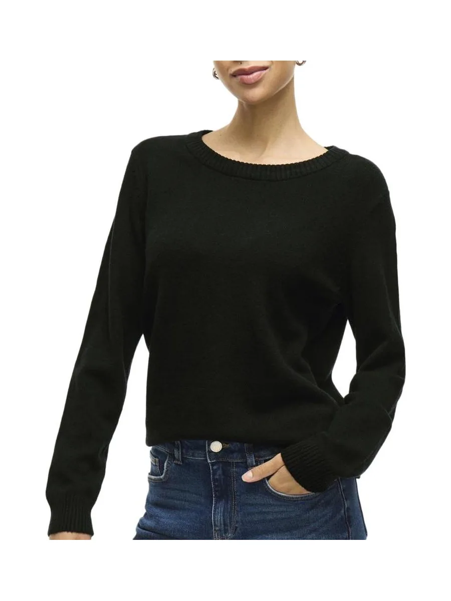 Pull Noir Mat Femme Vila Viril 1
