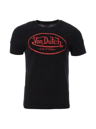 T-shirt Noir Homme Von Dutch Log VD 1