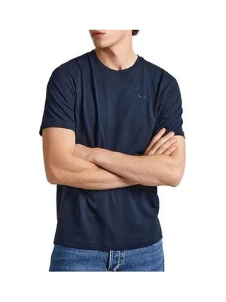 T-Shirt Bleu Foncé Homme Pepe jeans Contrast Connor 1