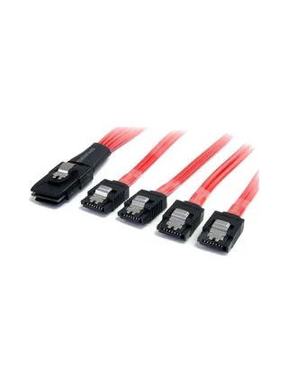 SAS Cable SFF-8087 to 4x Latching SATA 1