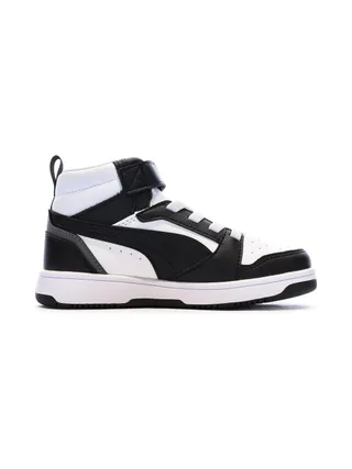 Baskets Blanc/Noires Garçon Puma Rebound 2