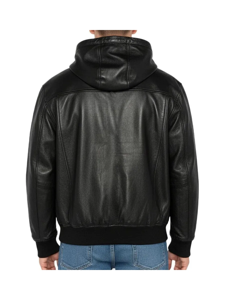 Blousons Noir Homme Schott Cuir LCHOOD 4