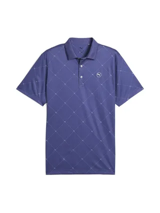 Polo Bleu Homme Puma Pure 2.0 Argyle 1