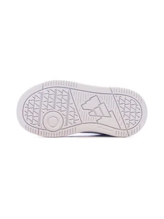 Baskets Blanc/Rose Fille Adidas Tensaur 5