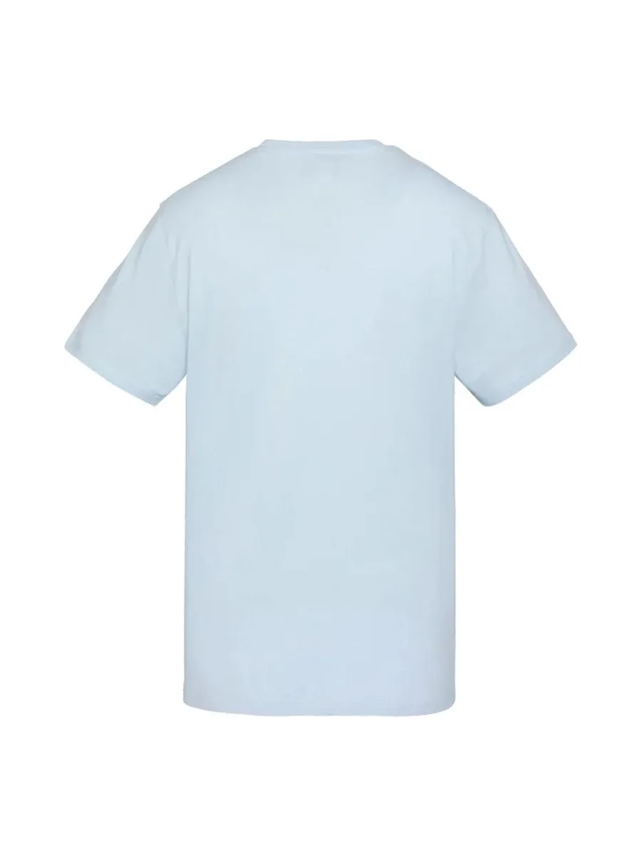 T-shirt Bleu Clair Homme Schott TSCREW 3
