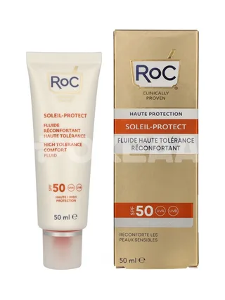 RoC Soleil-Protect High Tolerance Fluid SPF50+ 50ml - Comforts Sensitive Skin 1