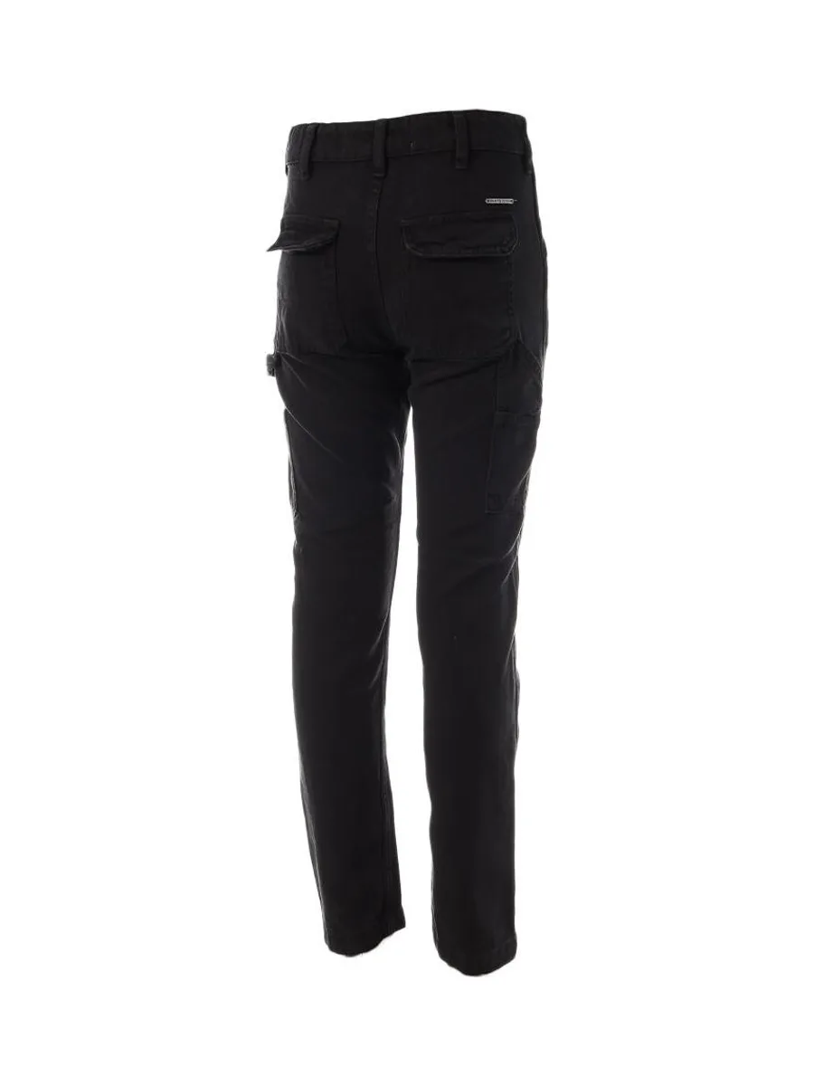 Pantalon Cargo Noir Garçon Paname Brothers SAN 3
