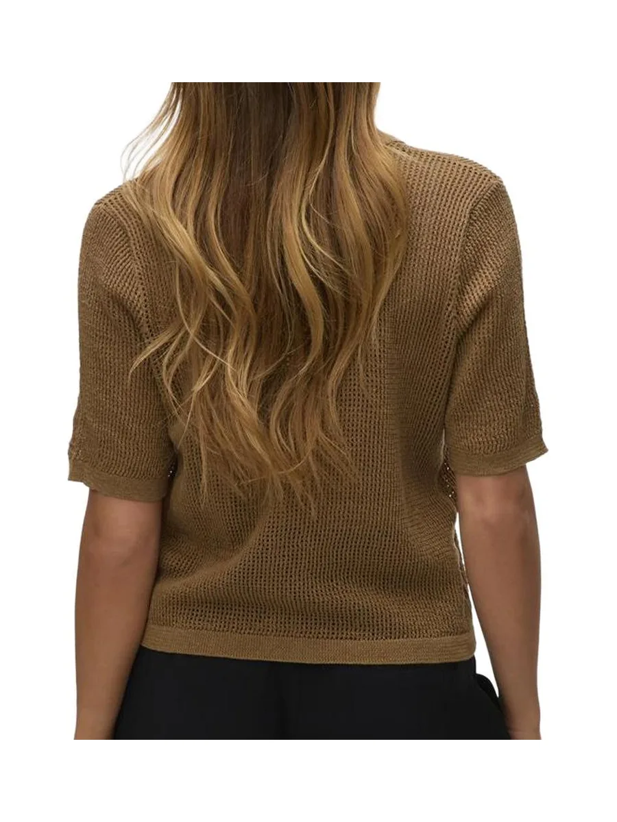 Blouse Marron Femme Vero Moda Asaga 3