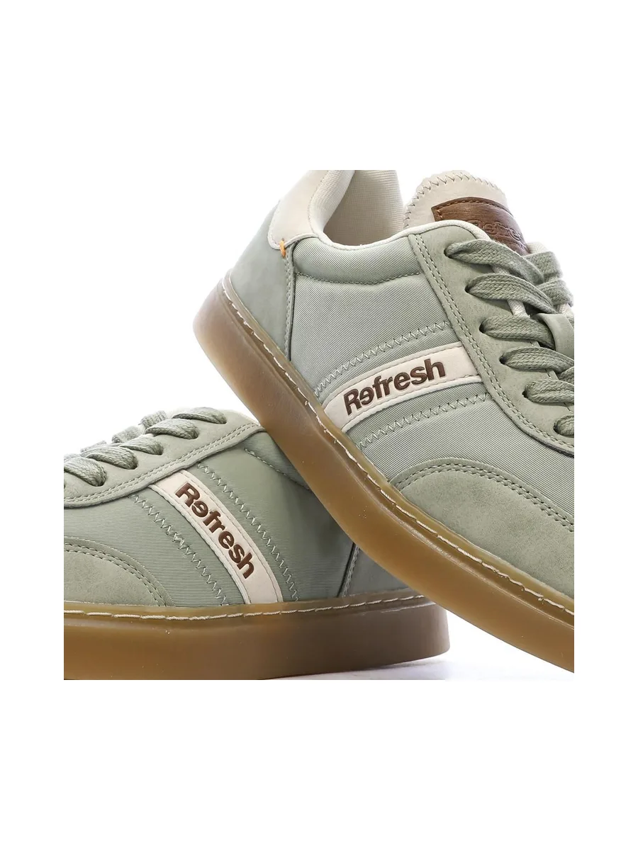 Baskets Kaki Femme Refresh 172433 8