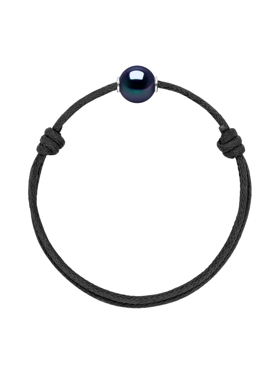 Bracelet Véritable Perle d'Eau Douce Ronde 10-11 mm — Argent 925 Millièmes — 25 cm — Homme 1