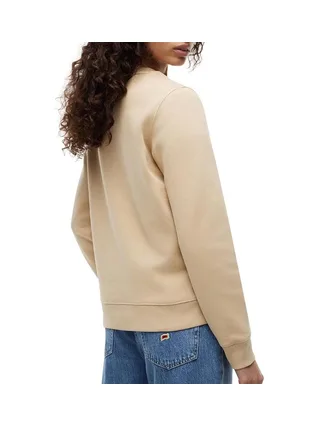 Sweat Beige Femme Tommy Hilfiger Flag Crew1 2