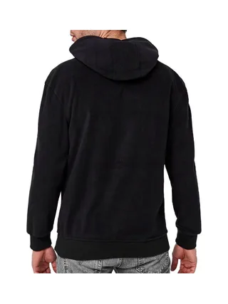 Sweat à capuche Noir Homme Schott Micro Polar 2