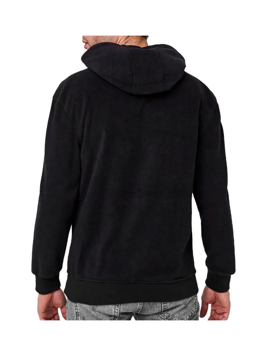 Sweat à capuche Noir Homme Schott Micro Polar 2