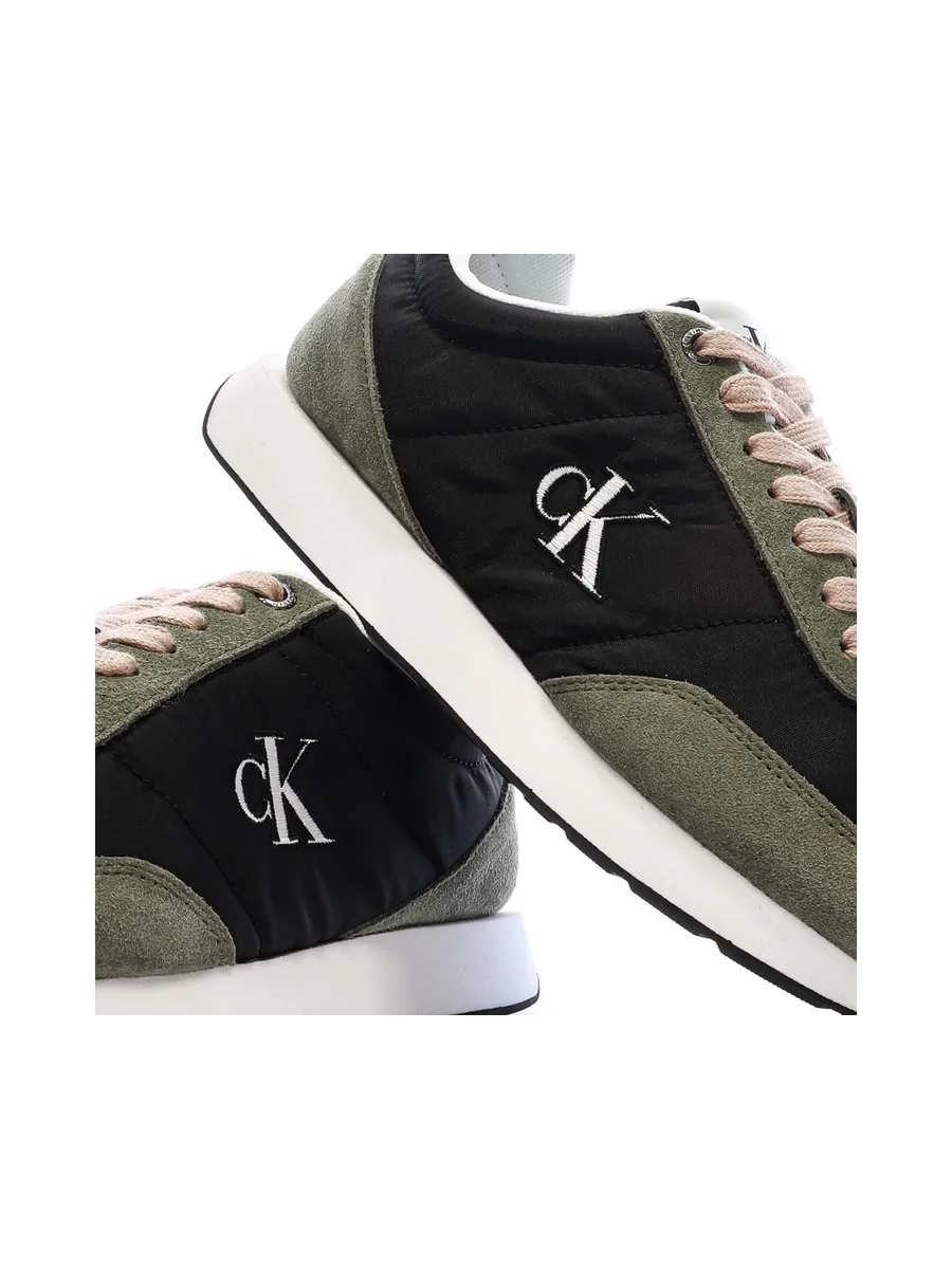 Baskets Noir/Vert Femme Calvin Klein Jeans Retro 7