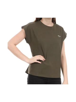 T-shirt Kaki Femme Pepe Jeans Bloom 1