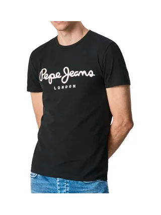 T-shirt Noir Homme Pepe Jeans Original Stretch N 1