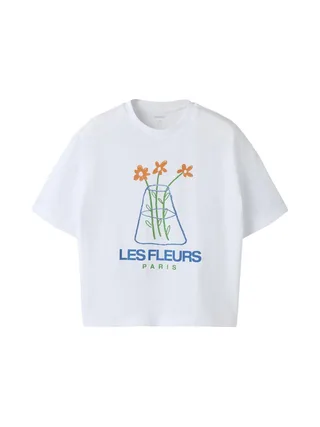 T-Shirt Blanc Fille Name it Nkfhelga 1