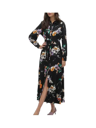 Robe Noire à Moifs Femme Vero Moda Shilah Naja 1
