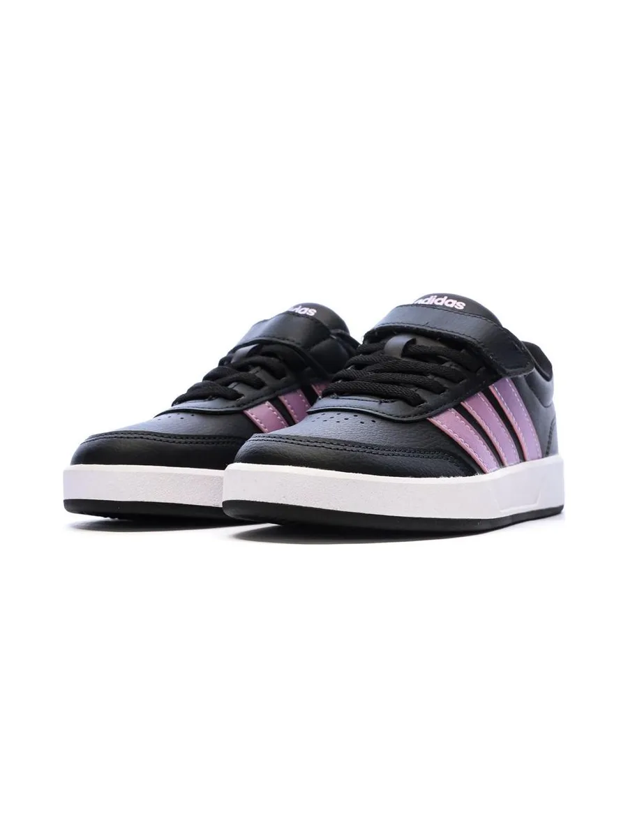 Baskets Noir/Rose Fille Adidas Tensaur 7