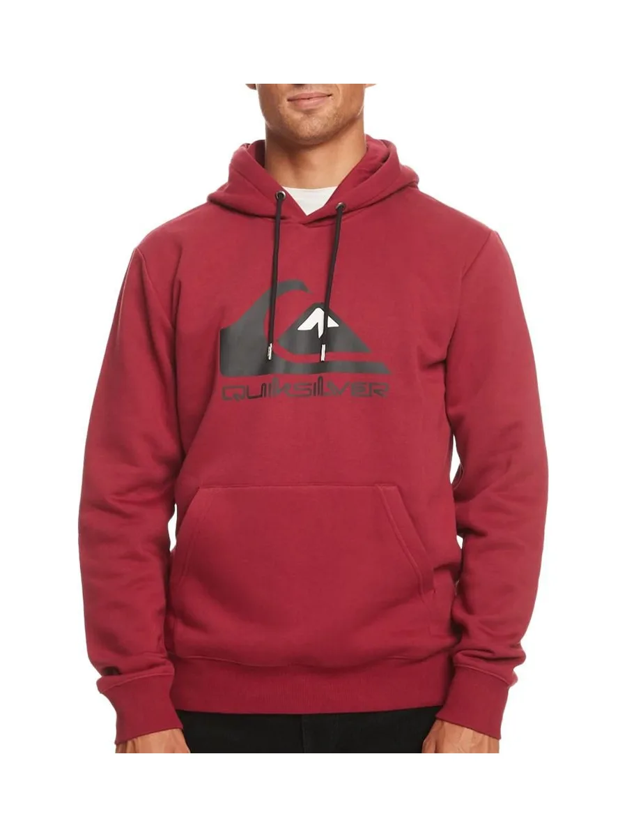 Sweat Rouge Homme Quiksilver Biglogohood 2