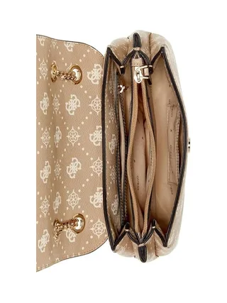 Sac à Bandoulière Beige Femme Guess Silia 3
