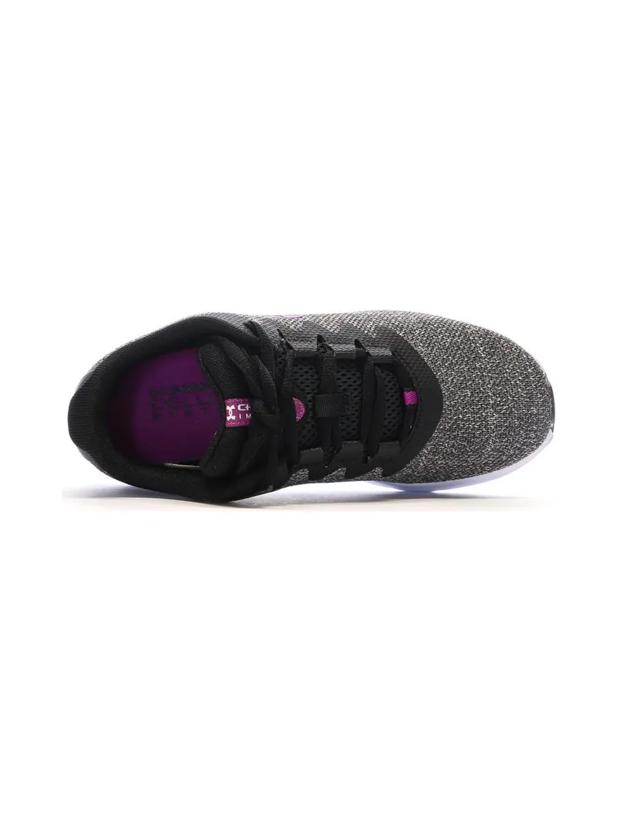 Chaussures de running Grises/Violettes Femme Under Armour Charged 5